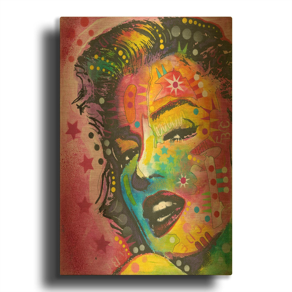'Iconic Marilyn' By Dean Russo Gold Metal Wall Art