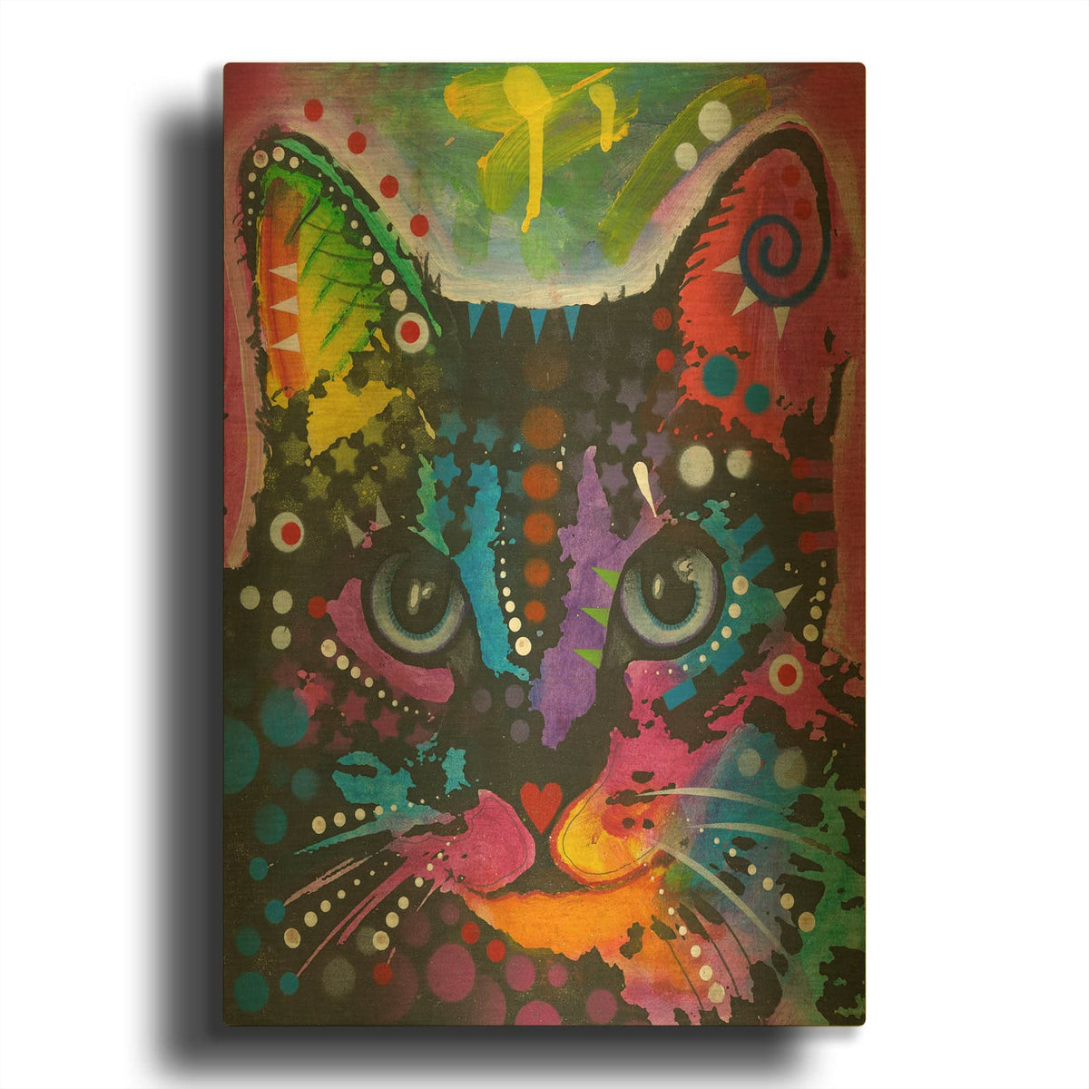 'Maya Swirl' By Dean Russo Gold Metal Wall Art