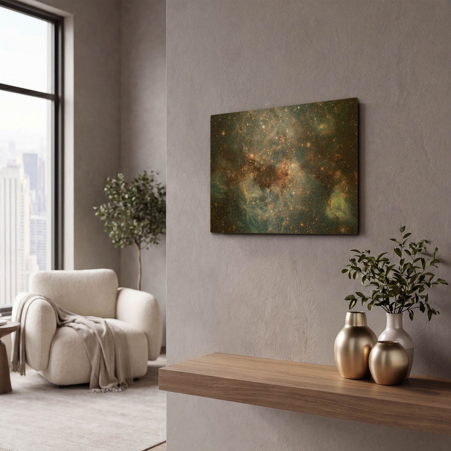 'Maelstrom' By NASA Space Photos Gold Metal Wall Art