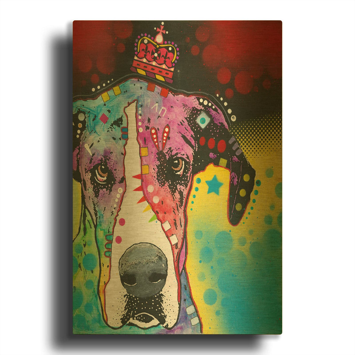 'good to be queen' By Dean Russo Gold Metal Wall Art