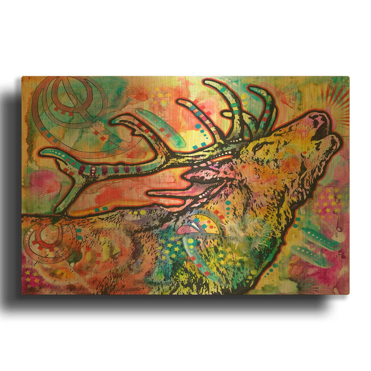 'Call of the wild' By Dean Russo Gold Metal Wall Art