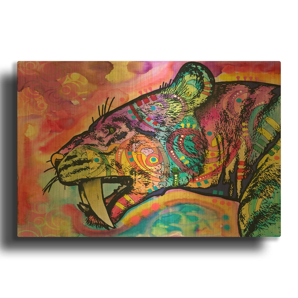 'Saber Tooth' By Dean Russo Gold Metal Wall Art