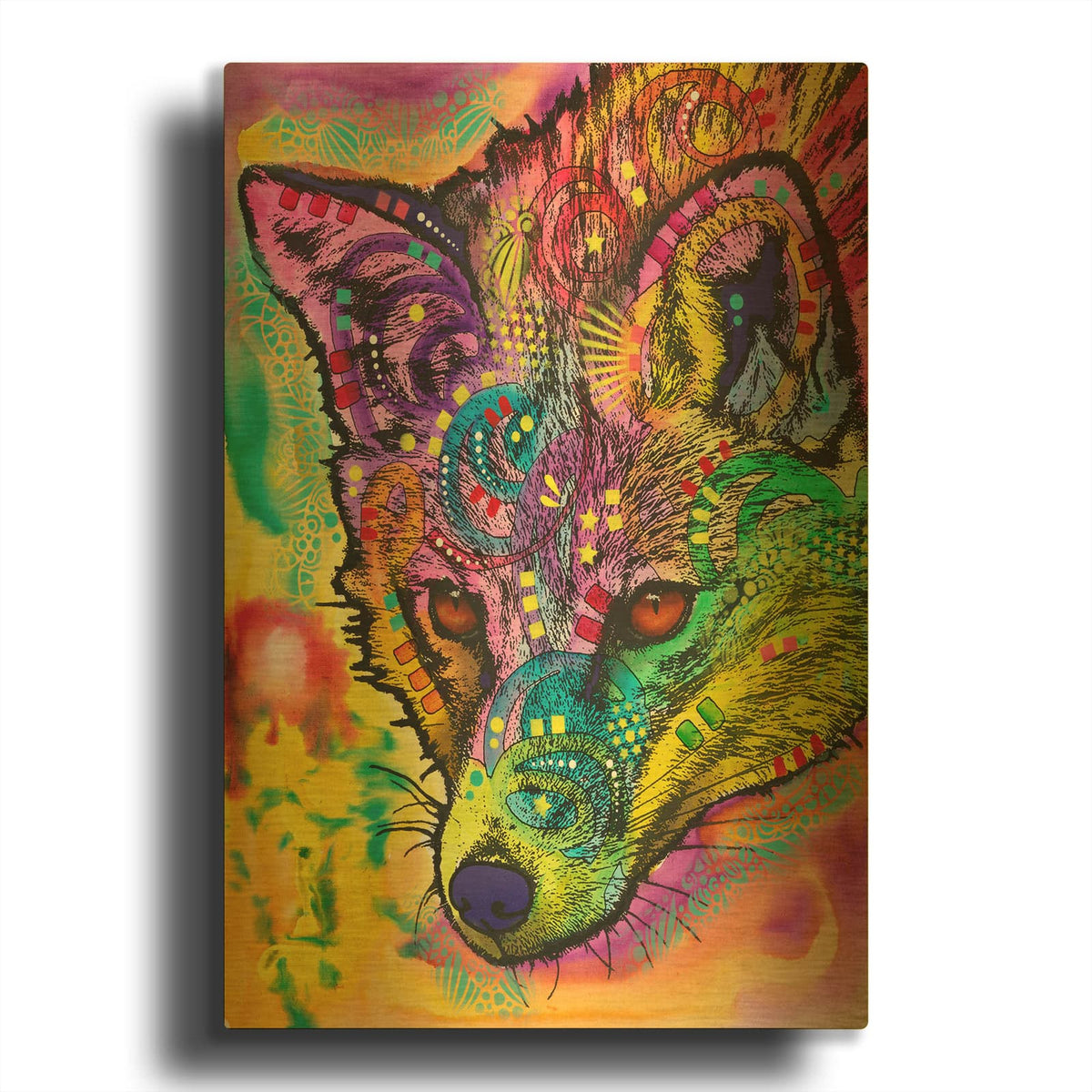 'Sly as a Fox' By Dean Russo Gold Metal Wall Art