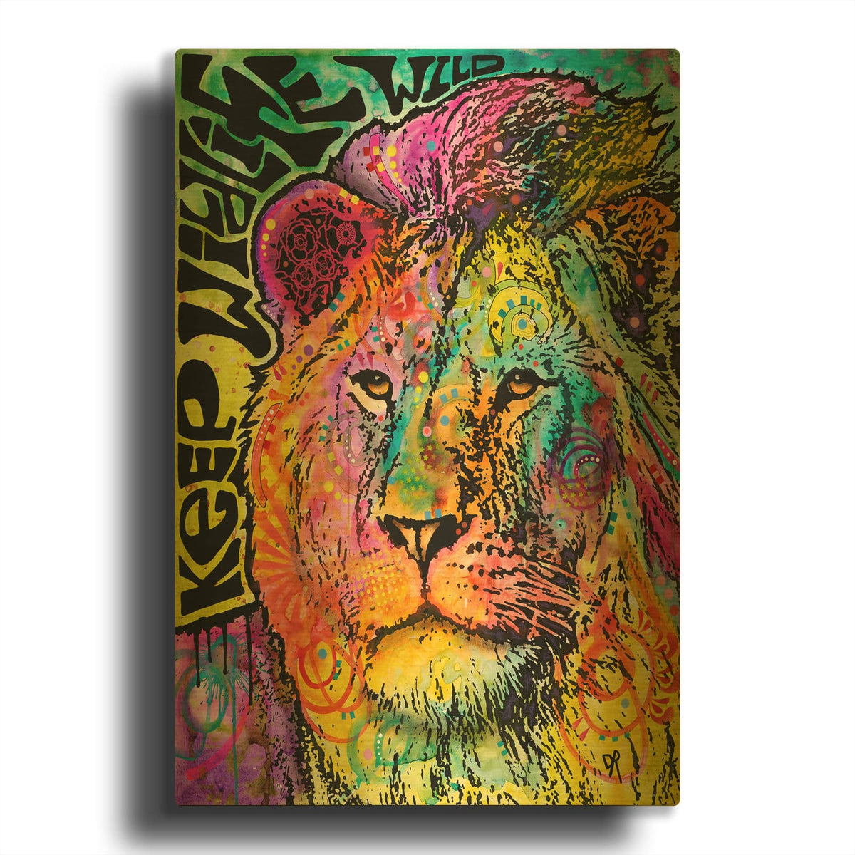 'Keep the Wildlife Wild' By Dean Russo Gold Metal Wall Art