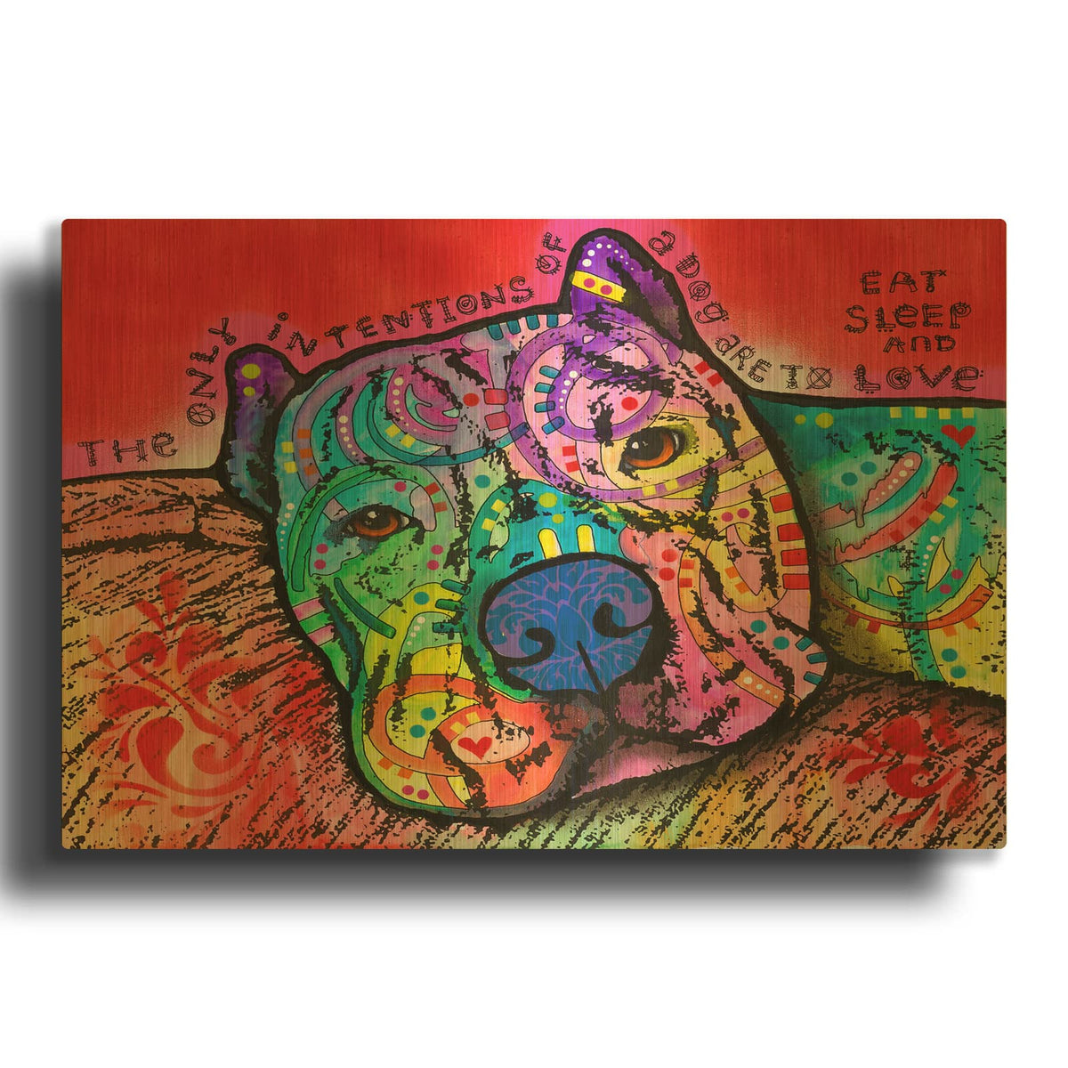'Intentions' By Dean Russo Gold Metal Wall Art