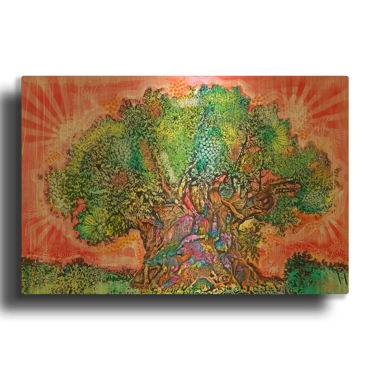 'Tree of Life' By Dean Russo Gold Metal Wall Art