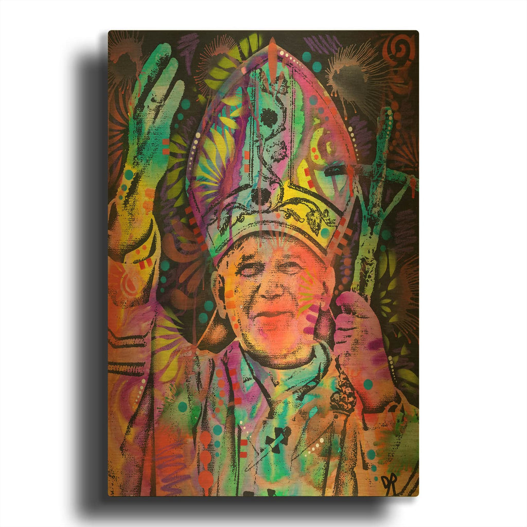 'Pope' By Dean Russo Gold Metal Wall Art