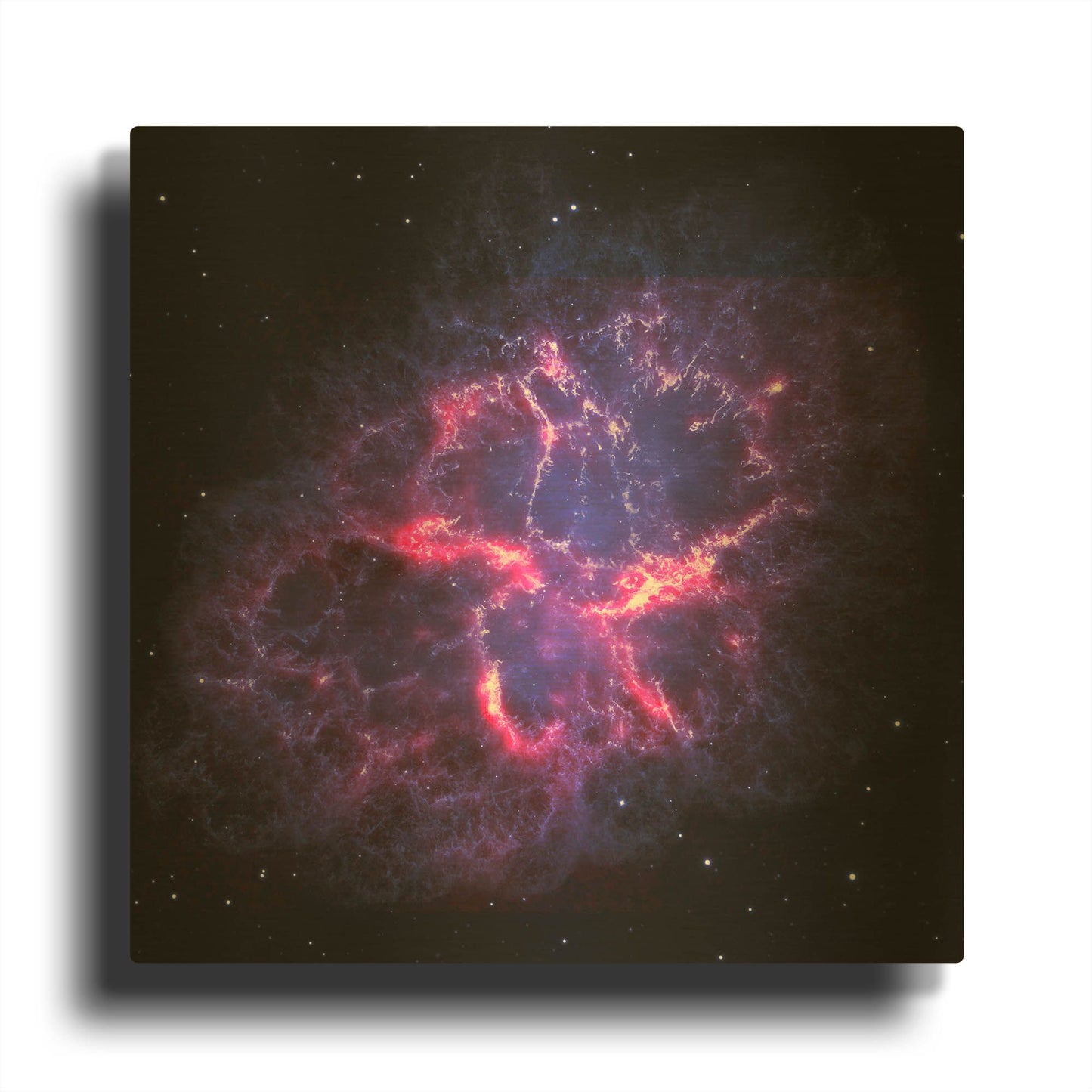 'Crab Nebula' By NASA Space Photos Gold Metal Wall Art