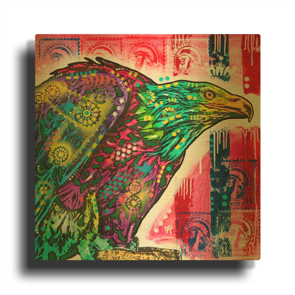 'Eagle' By Dean Russo Gold Metal Wall Art