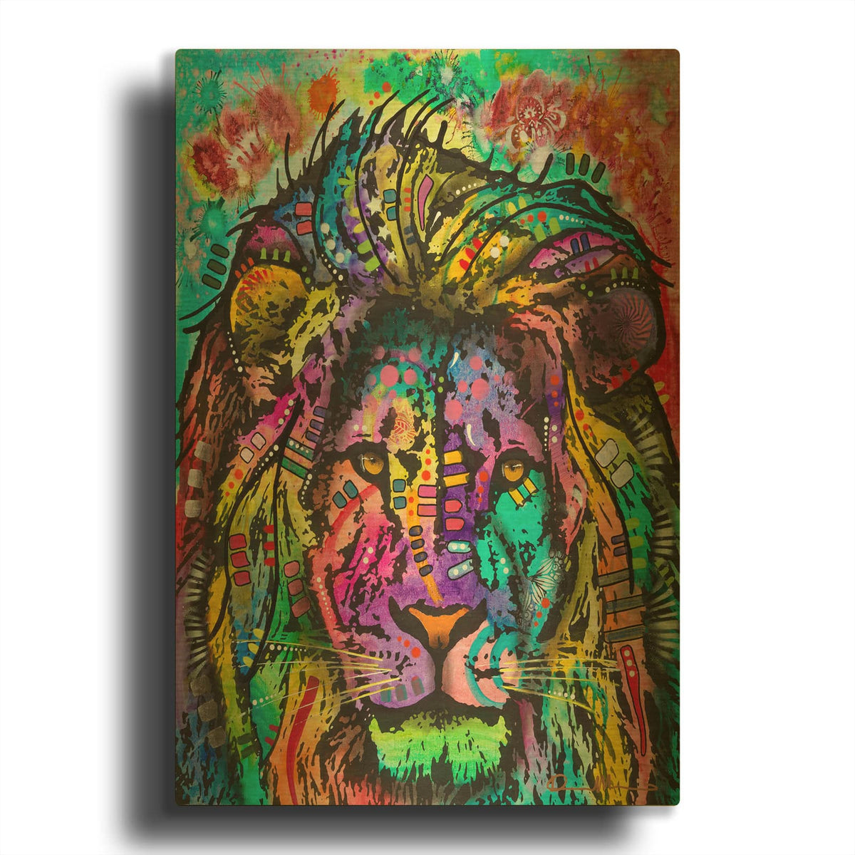 'King of the Jungle' By Dean Russo Gold Metal Wall Art