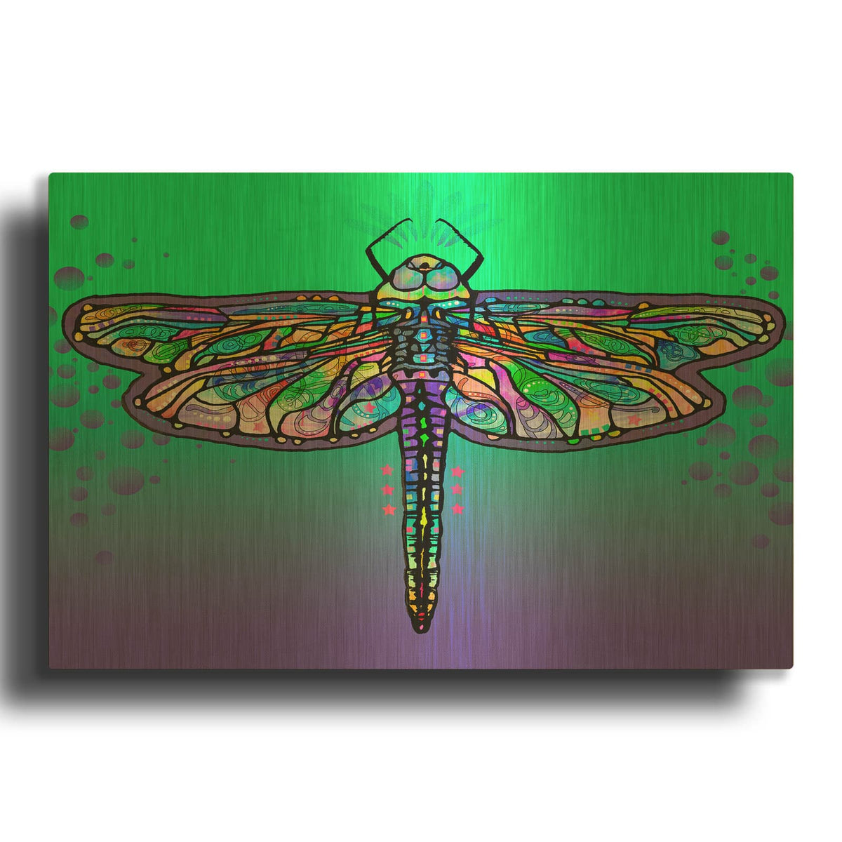 'Dragonfly' By Dean Russo Gold Metal Wall Art