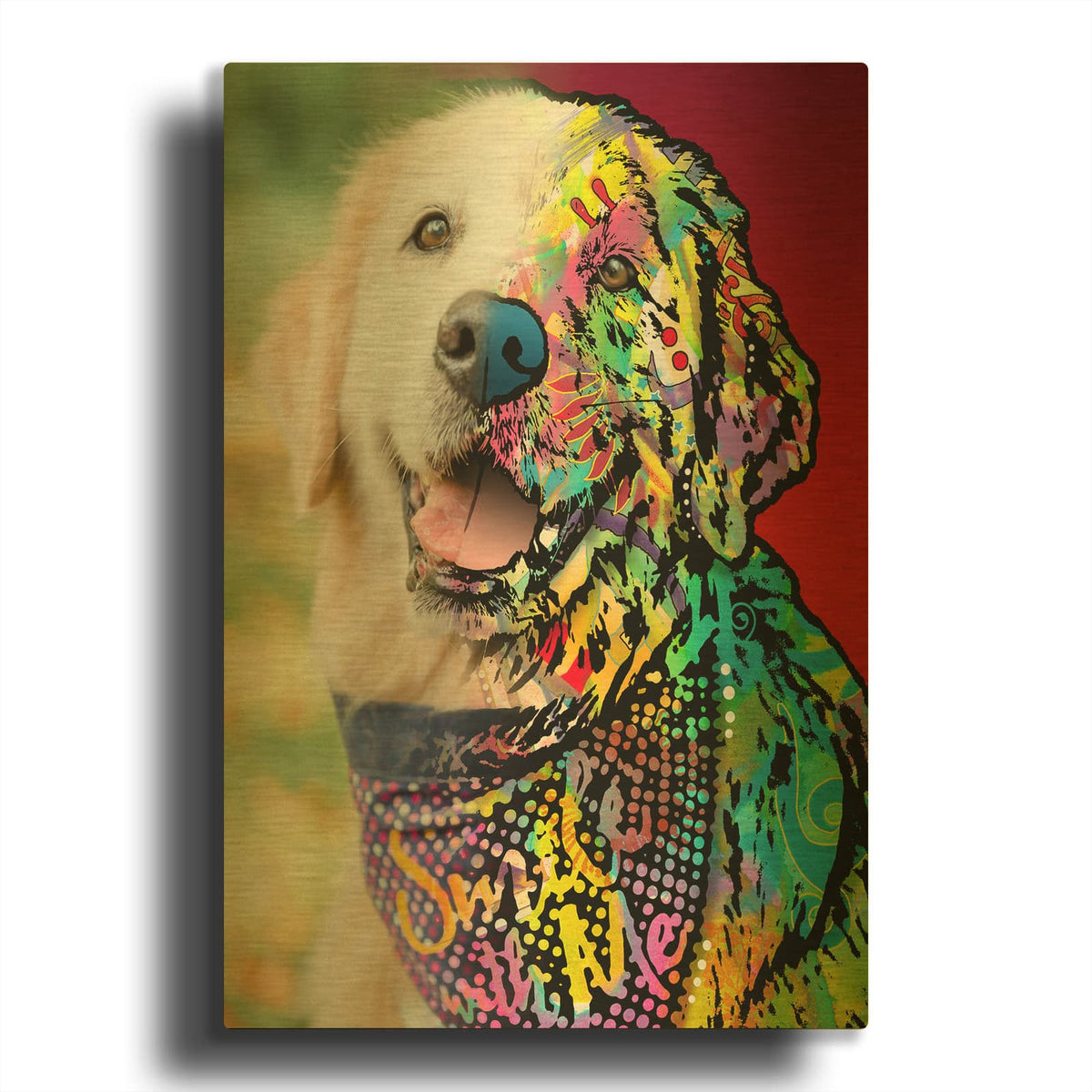'Stephanie Bornstein 1' By Dean Russo Gold Metal Wall Art