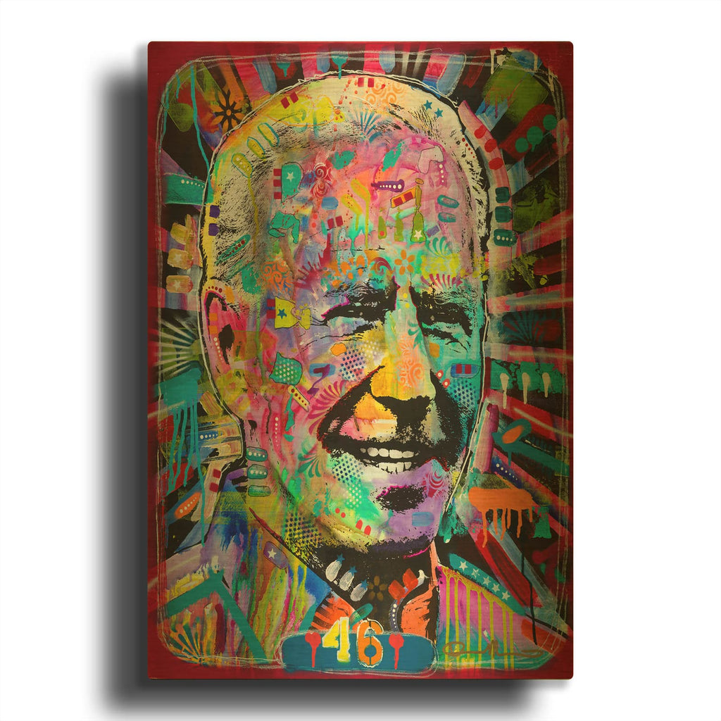 'Joe Biden' By Dean Russo Gold Metal Wall Art