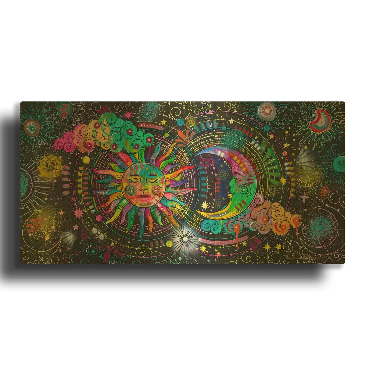 'Cosmos' By Dean Russo Gold Metal Wall Art