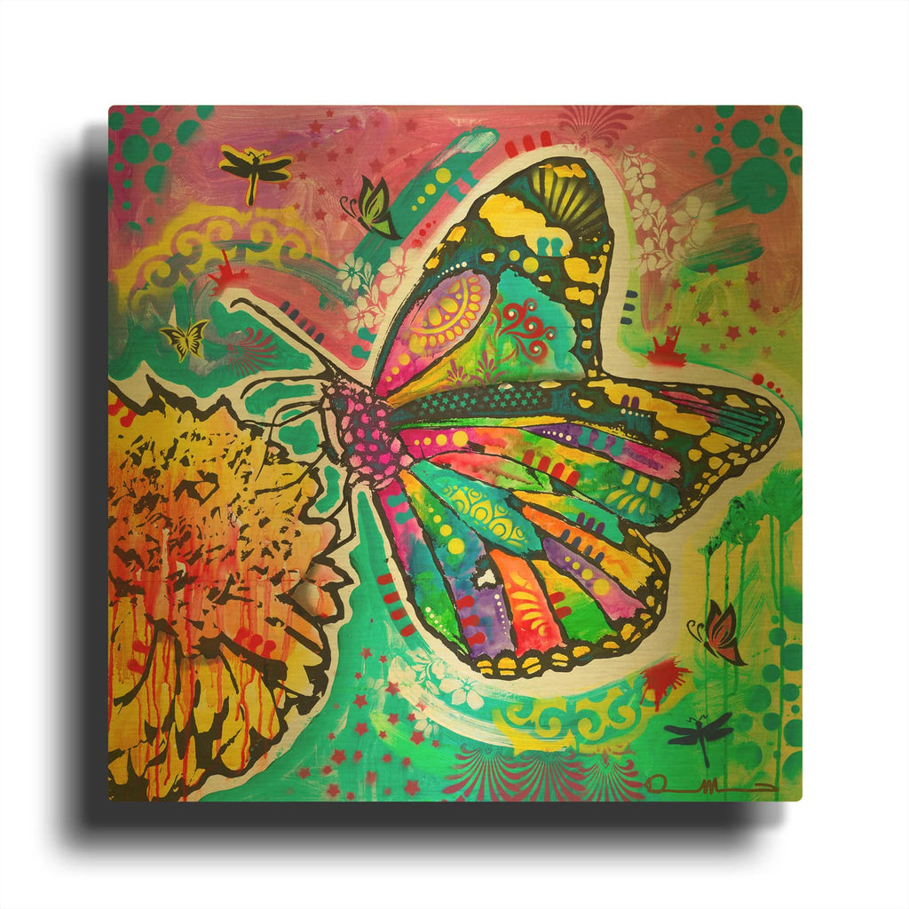 'Dandyfly' By Dean Russo Gold Metal Wall Art