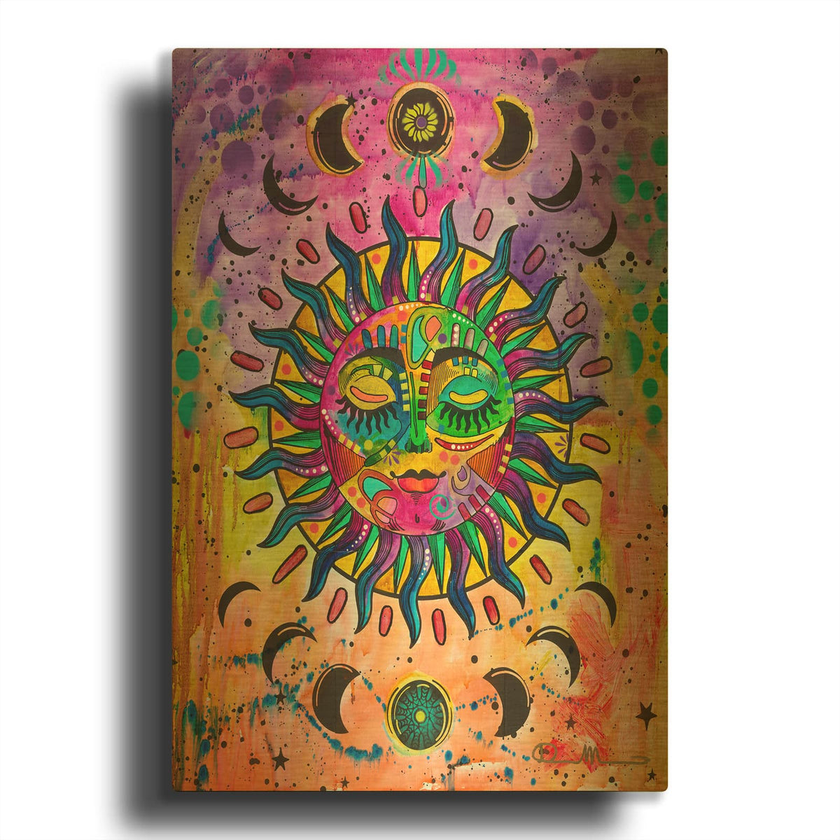 'Sun' By Dean Russo Gold Metal Wall Art