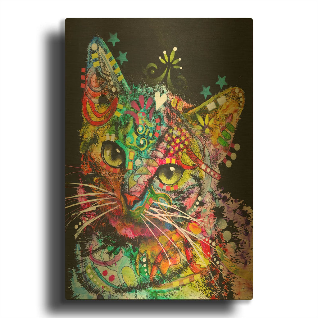 'Star Kitten' By Dean Russo Gold Metal Wall Art