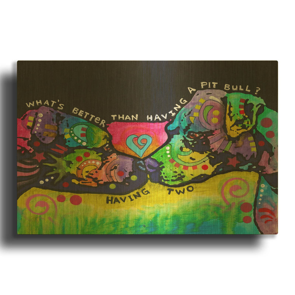 'Whats Better 2' By Dean Russo Gold Metal Wall Art