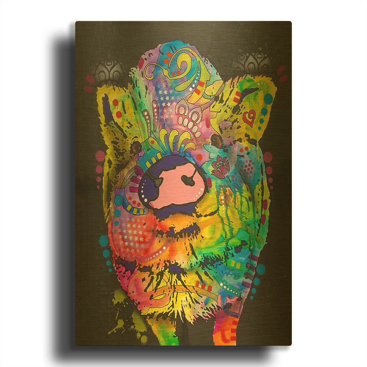 'Little Round One' By Dean Russo Gold Metal Wall Art