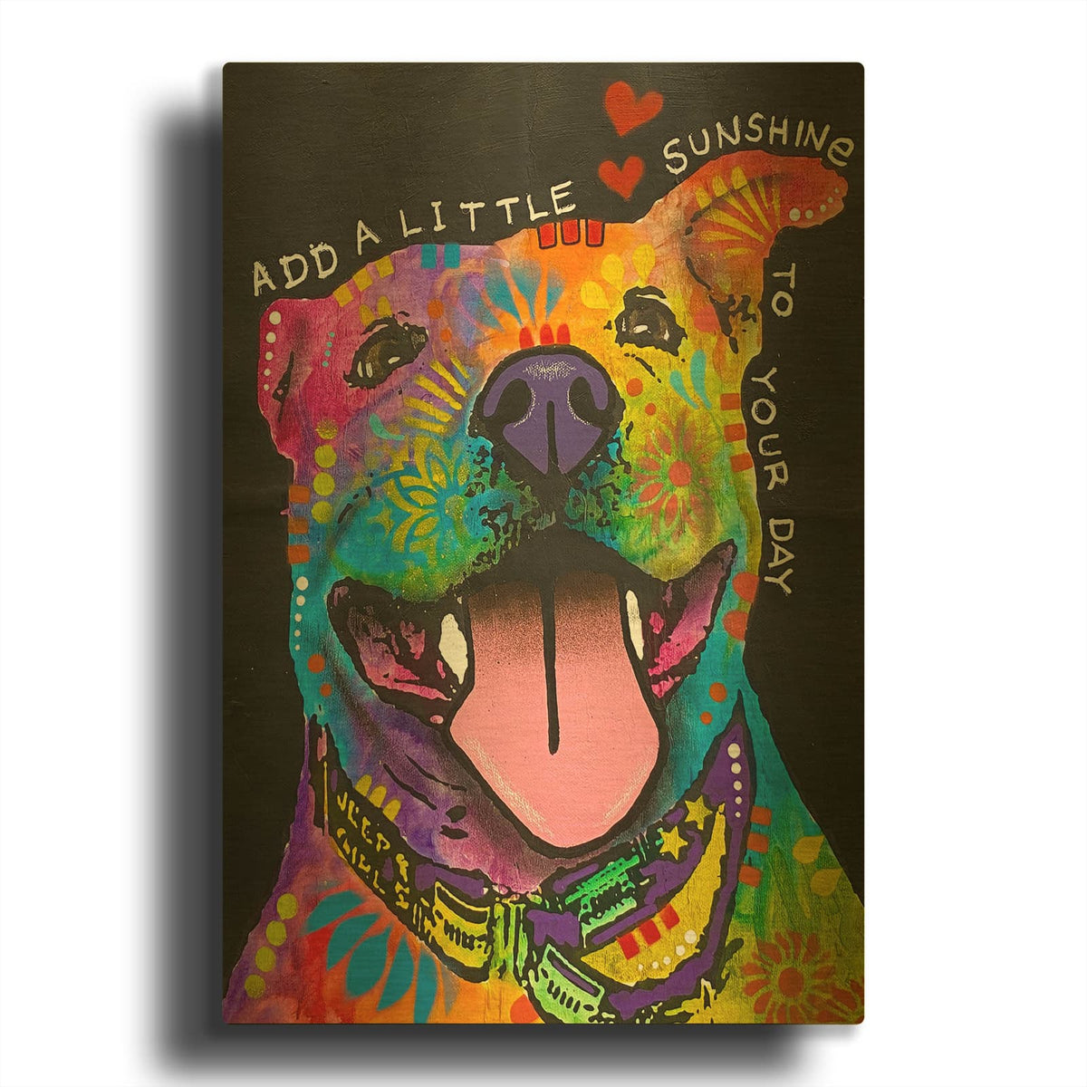 'Add A Little Sunshine' By Dean Russo Gold Metal Wall Art