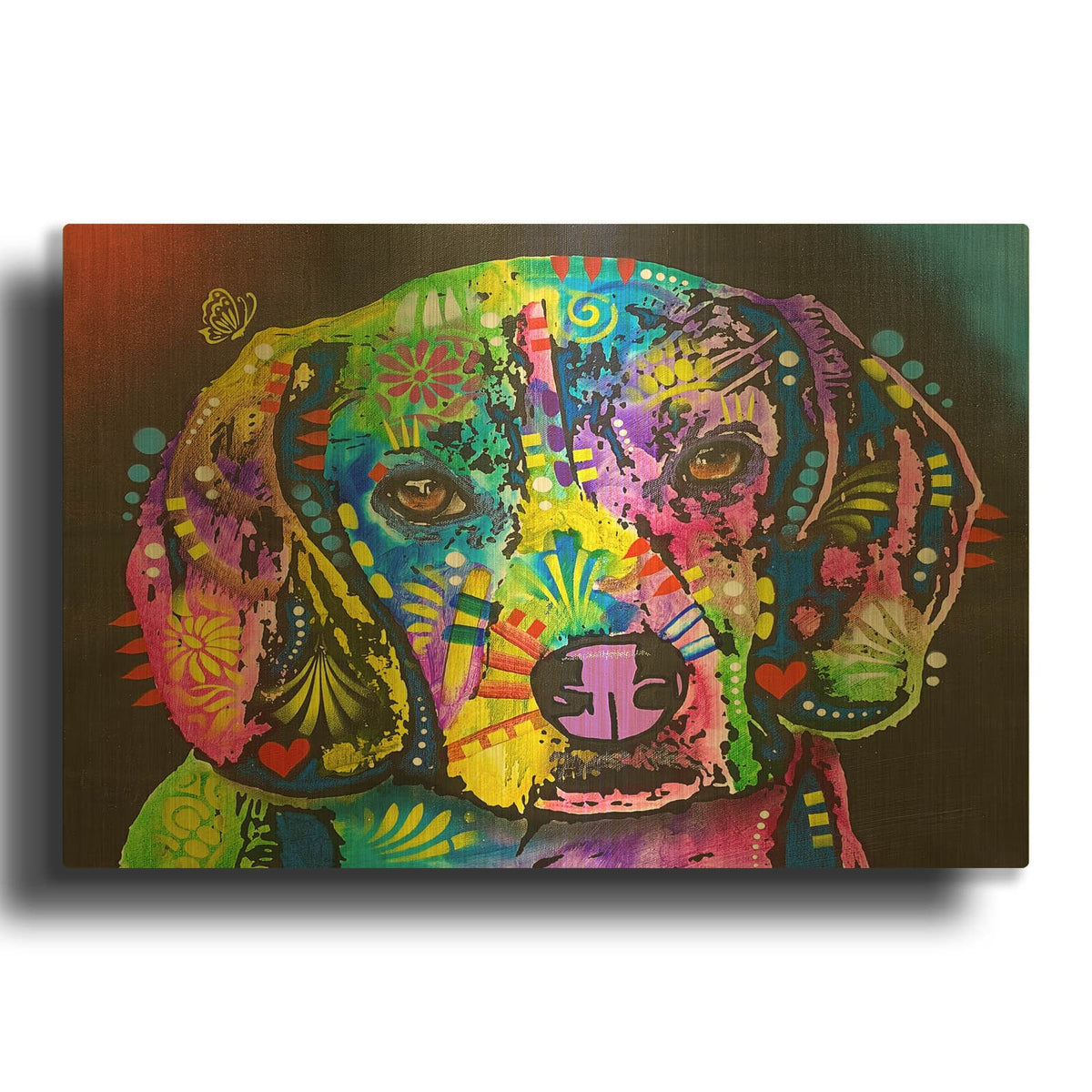 'It Wasn' By Dean Russo Gold Metal Wall Art
