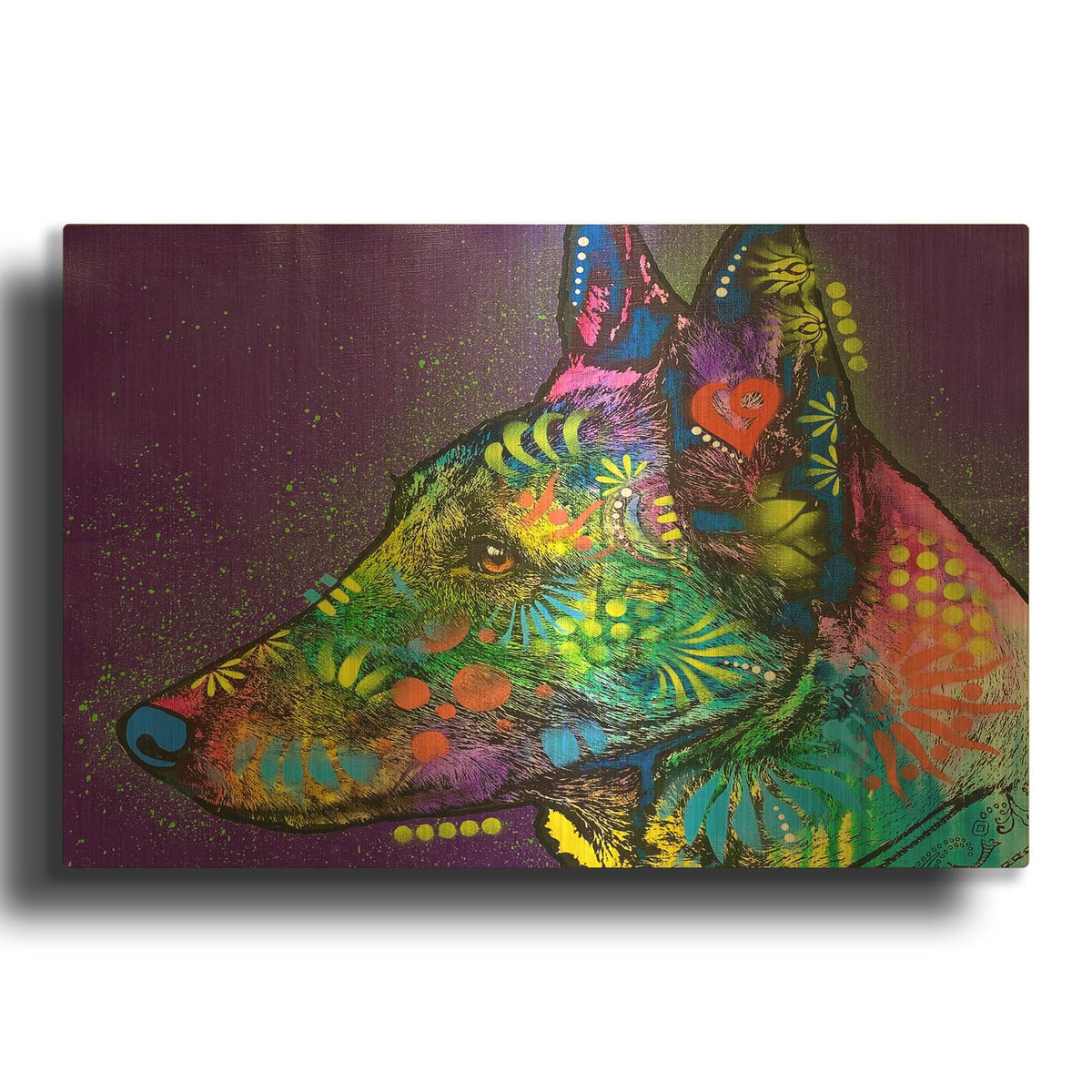 'Spotlight On The Horizon' By Dean Russo Gold Metal Wall Art