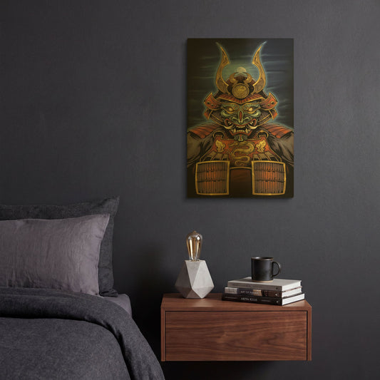 'Samurai' By Flyland Designs Gold Metal Wall Art