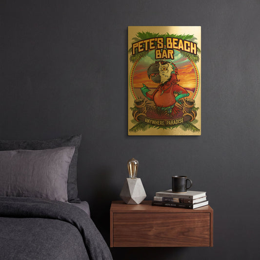 'Pete' By Flyland Designs Gold Metal Wall Art