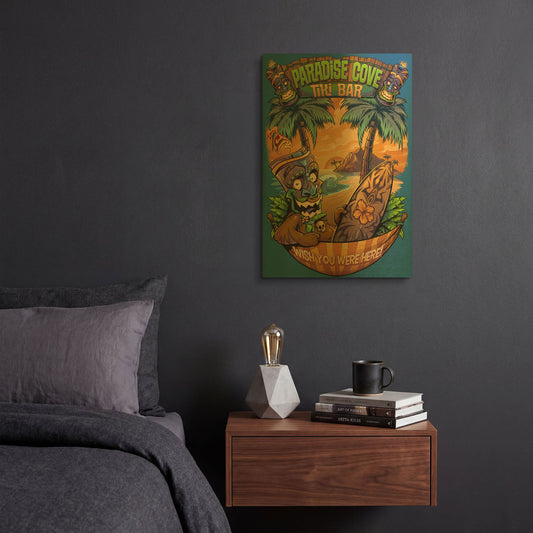 'Tiki Man Hammock' By Flyland Designs Gold Metal Wall Art