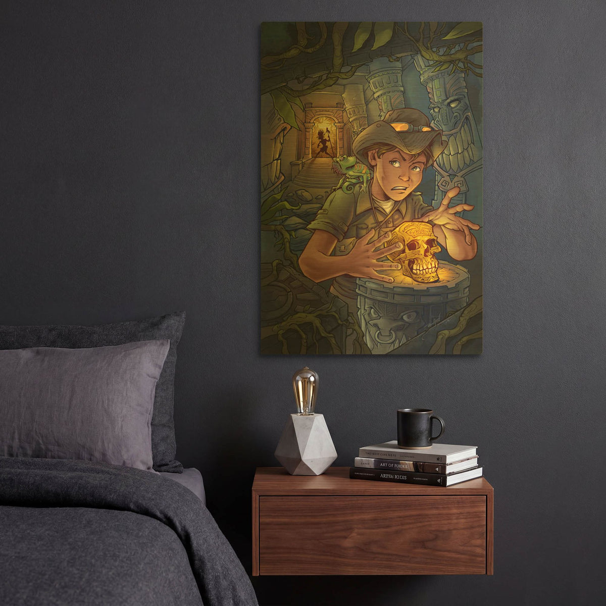 'Explorer' By Flyland Designs Gold Metal Wall Art