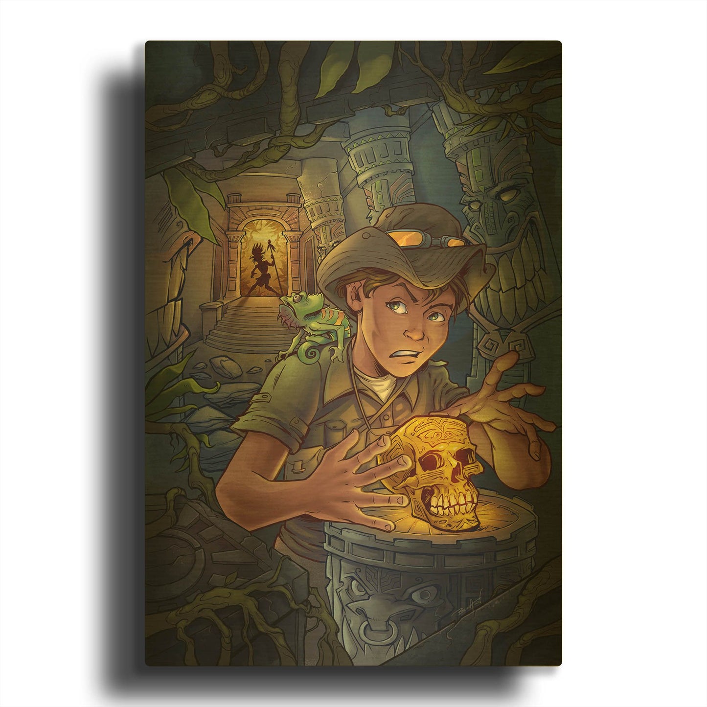 'Explorer' By Flyland Designs Gold Metal Wall Art