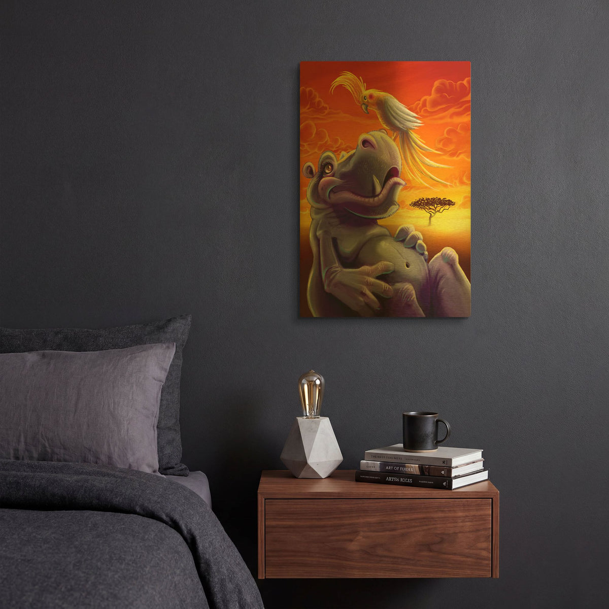 'Sahara Sunset' By Flyland Designs Gold Metal Wall Art