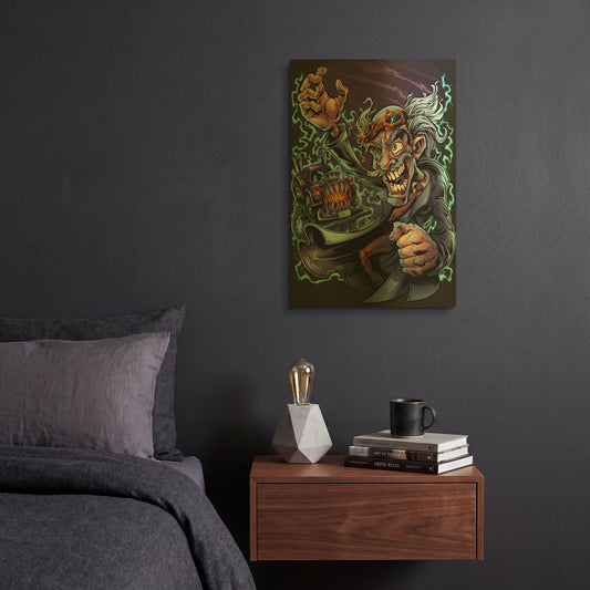 'Mad Scientist' By Flyland Designs Gold Metal Wall Art