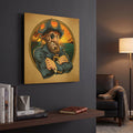 'Pirate Polos Logo' By Flyland Designs Gold Metal Wall Art