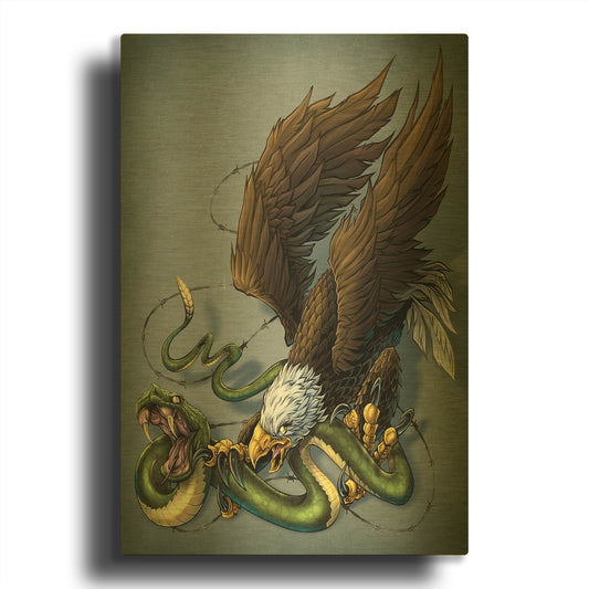 'Don' By Flyland Designs Gold Metal Wall Art