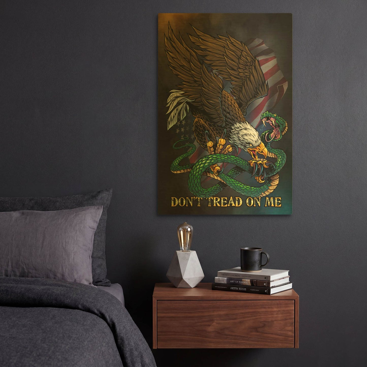 'Don 2' By Flyland Designs Gold Metal Wall Art