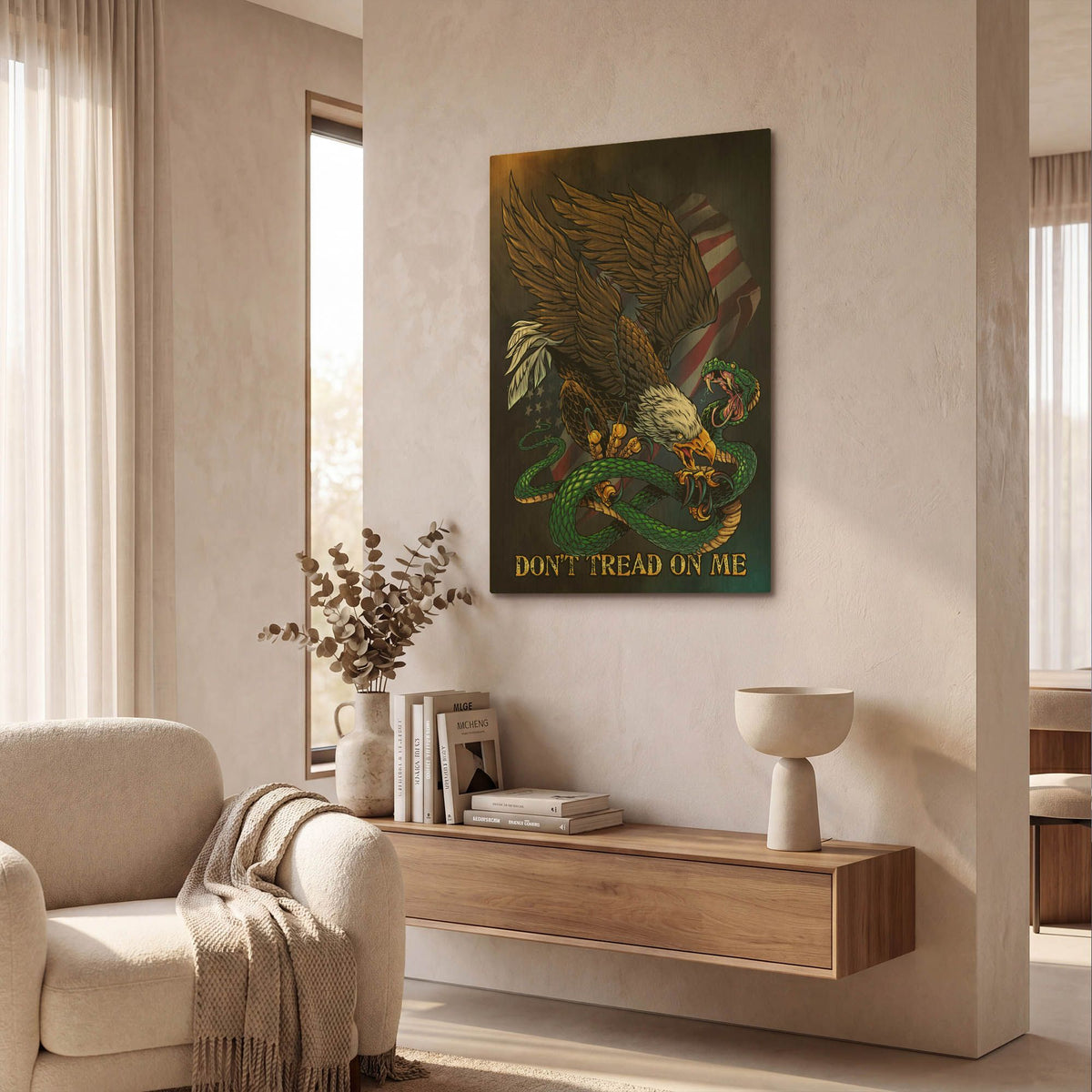 'Don 2' By Flyland Designs Gold Metal Wall Art