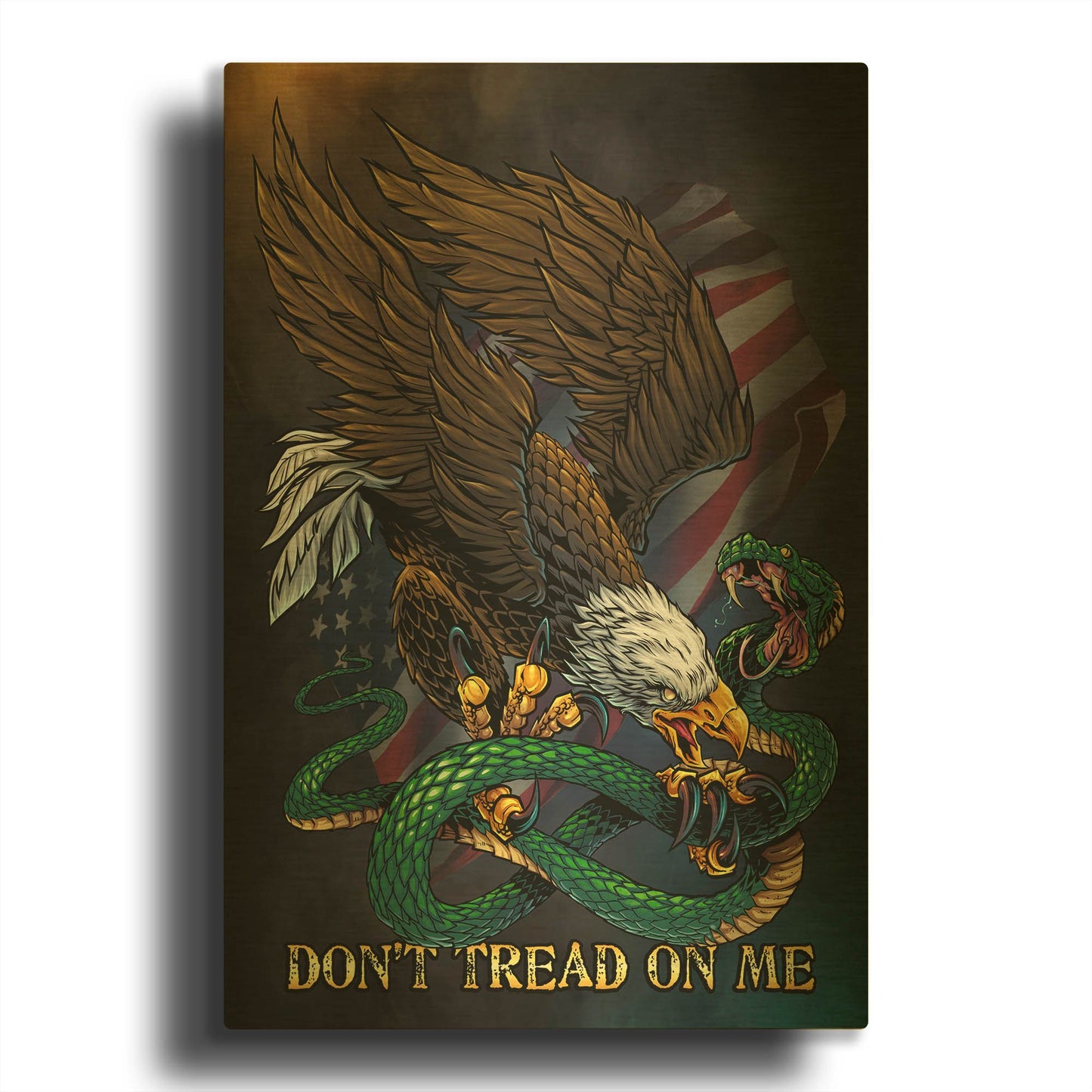 'Don 2' By Flyland Designs Gold Metal Wall Art