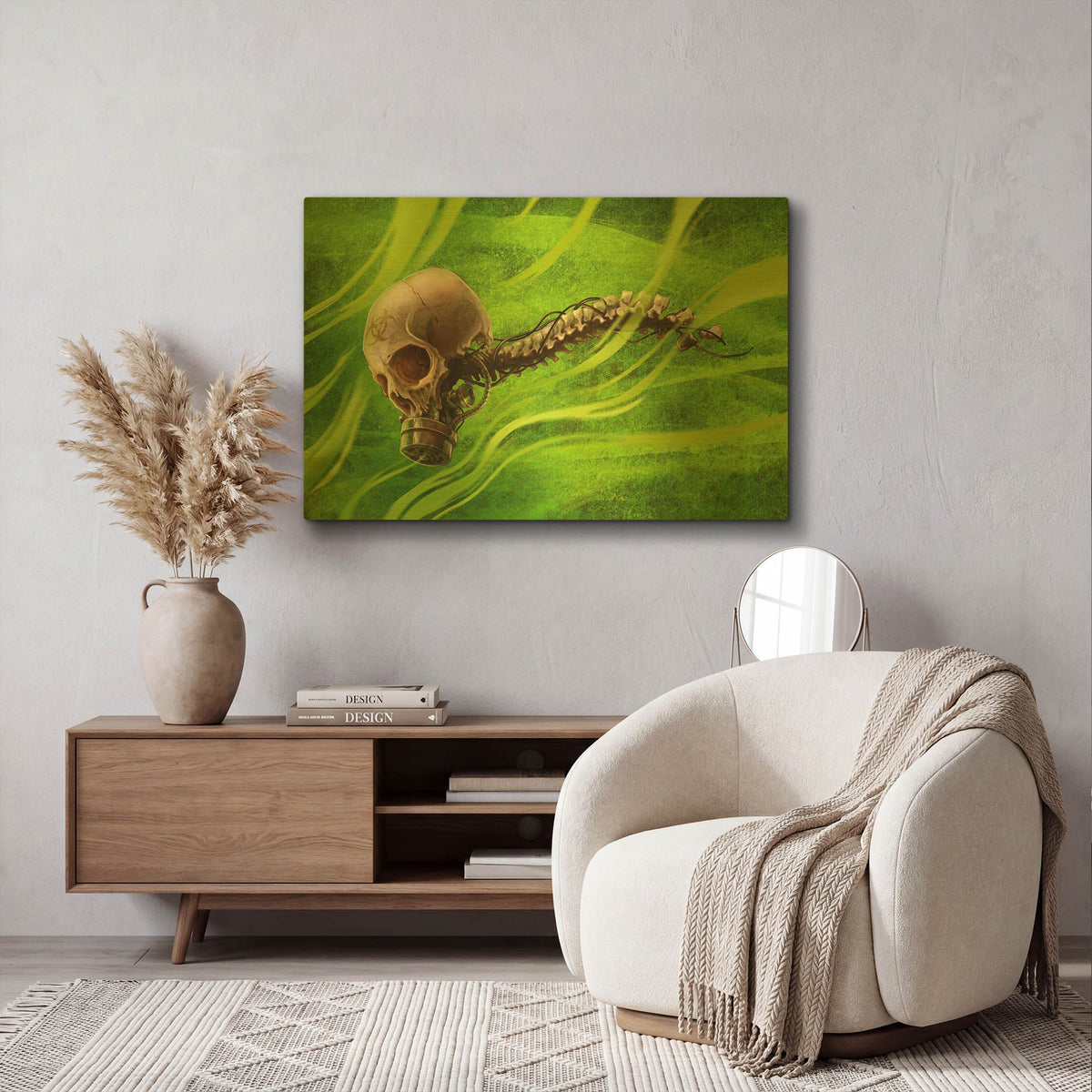 'Biohazard' By Flyland Designs Gold Metal Wall Art