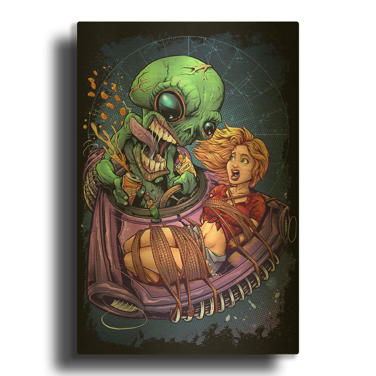 'Take Out' By Flyland Designs Gold Metal Wall Art