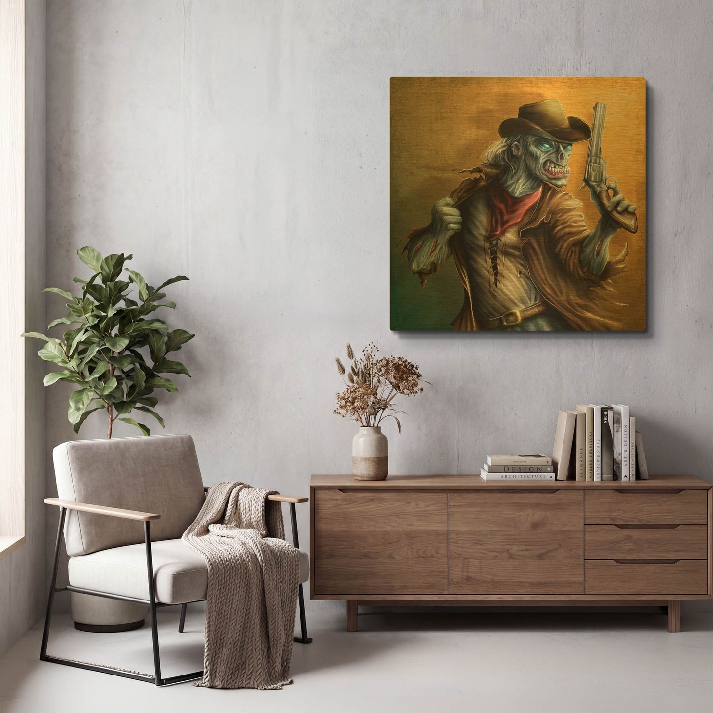 'The Drifter' By Flyland Designs Gold Metal Wall Art