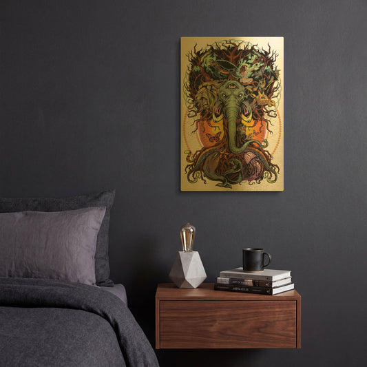 'Tree of Life' By Flyland Designs Gold Metal Wall Art