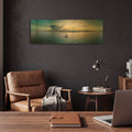 'Deerfield Beach, Florida 3' By AKG Gold Metal Wall Art