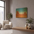 'Utah - Monument Valley 2' By AKG Gold Metal Wall Art