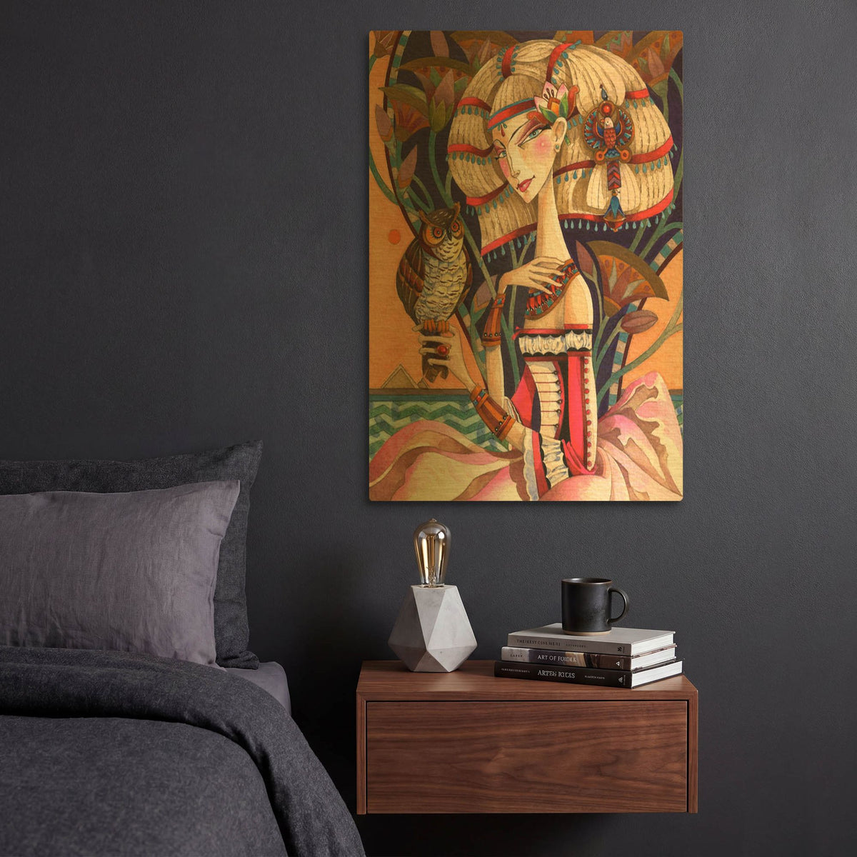 'Cleopatra’s Long Forgotten Blonde Period' By David Galchutt Gold Metal Wall Art