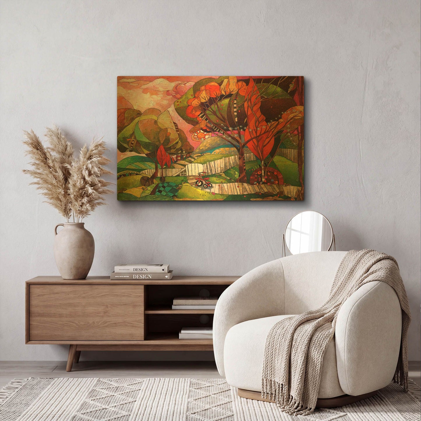 'The Big Backyard' By David Galchutt Gold Metal Wall Art
