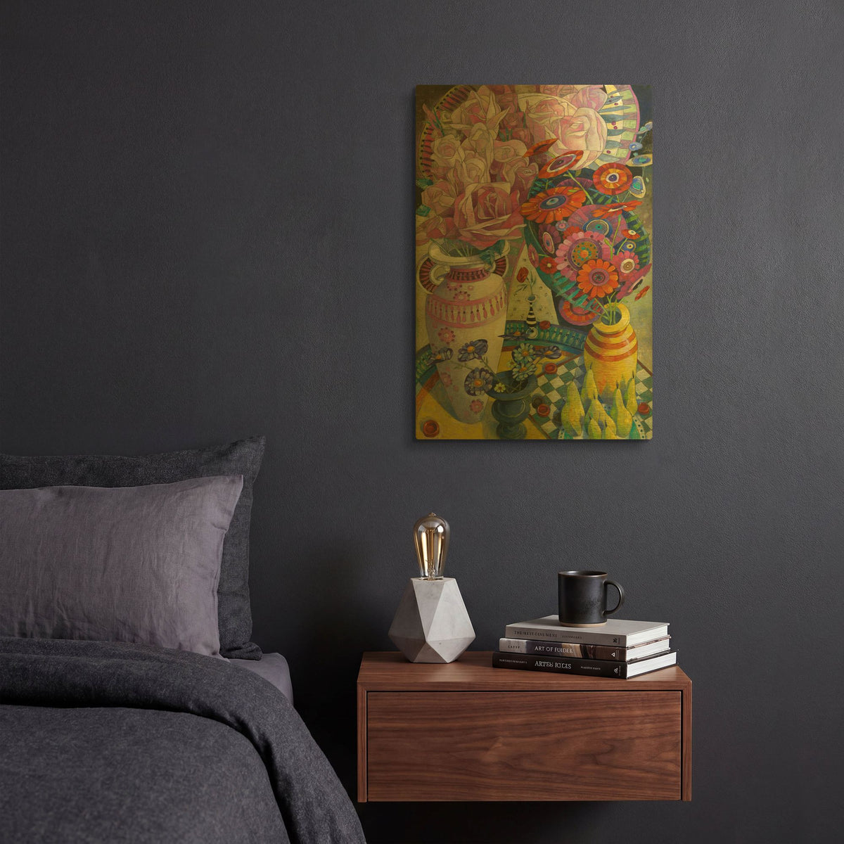 'From the Garden' By David Galchutt Gold Metal Wall Art