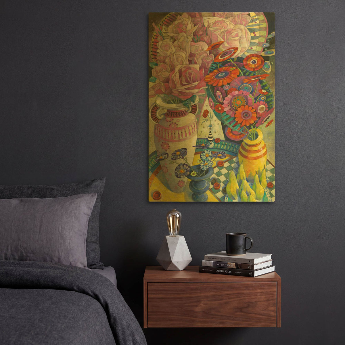 'From the Garden' By David Galchutt Gold Metal Wall Art
