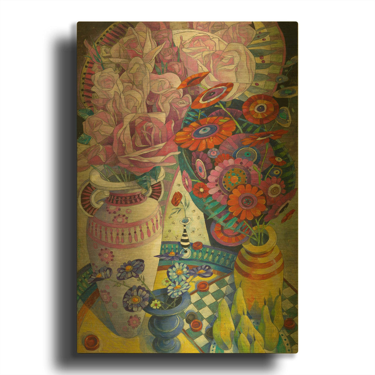 'From the Garden' By David Galchutt Gold Metal Wall Art