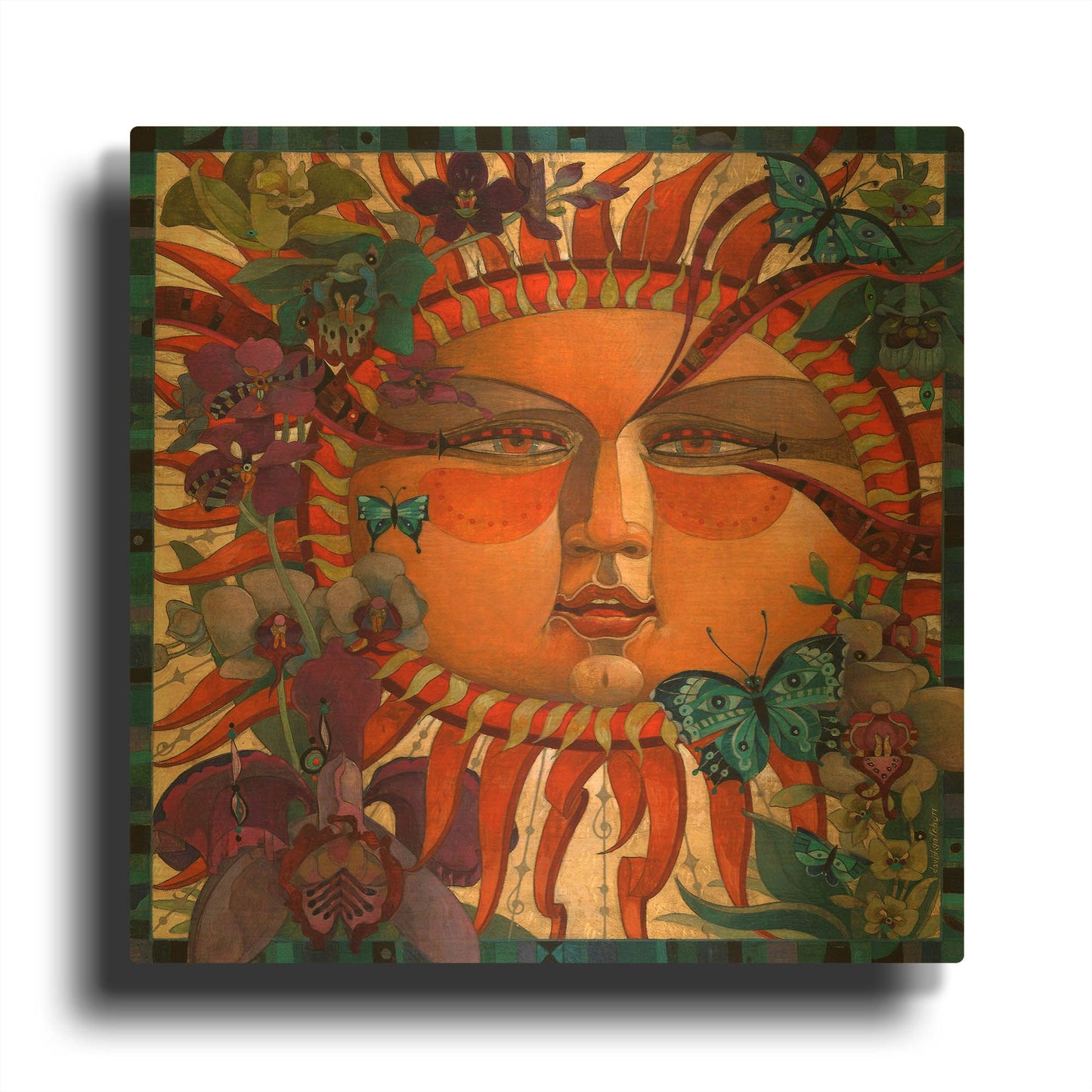 'Eden' By David Galchutt Gold Metal Wall Art